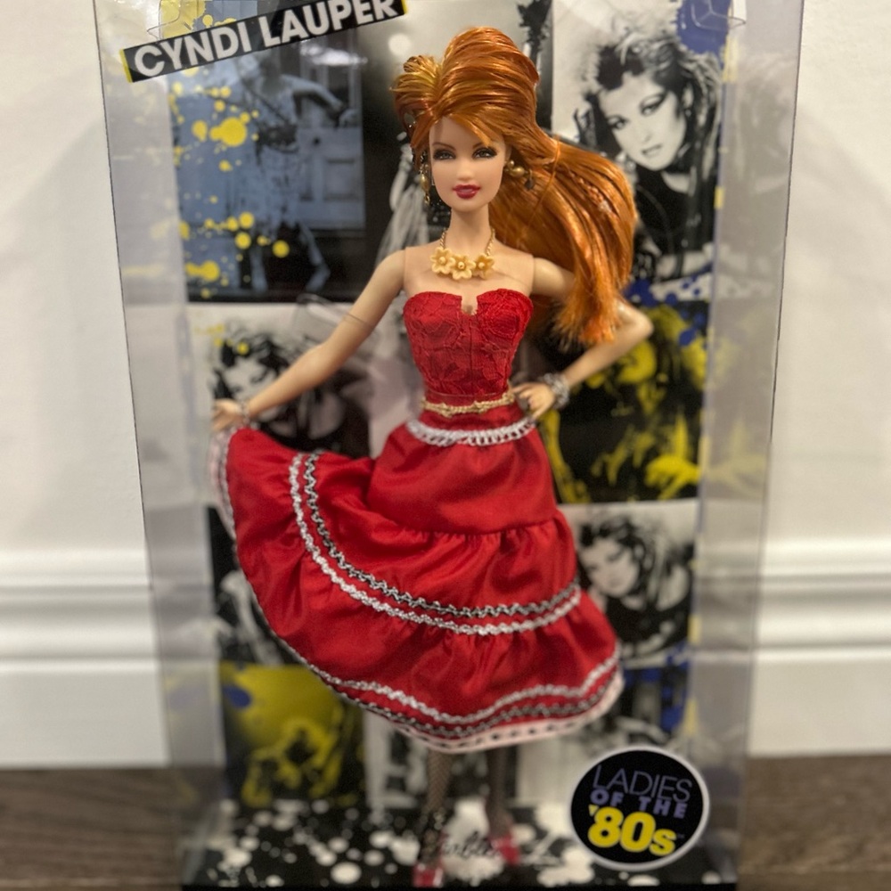Barbie Collector Ladies of the
'80s Cyndi Lauper Barbie pink label